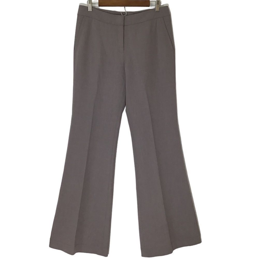 Lafayette 148 New York Wide Leg Trousers In Soapstone New Size 10